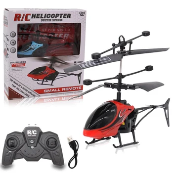 New 2CH Remote Control flying toy plane RC mini helicopter model with color light hot sell USB Charging Electric Kids Toys