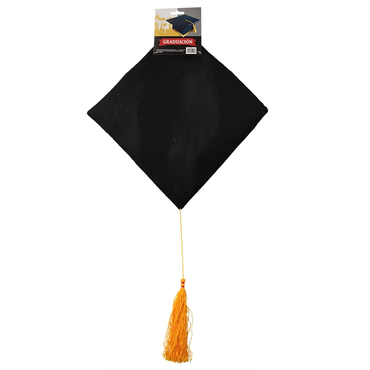 Unisex Adult Non-Woven Felt Graduation Cap with 2022 Gold Tassel