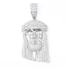 2-Silver Big Jesus Pendant