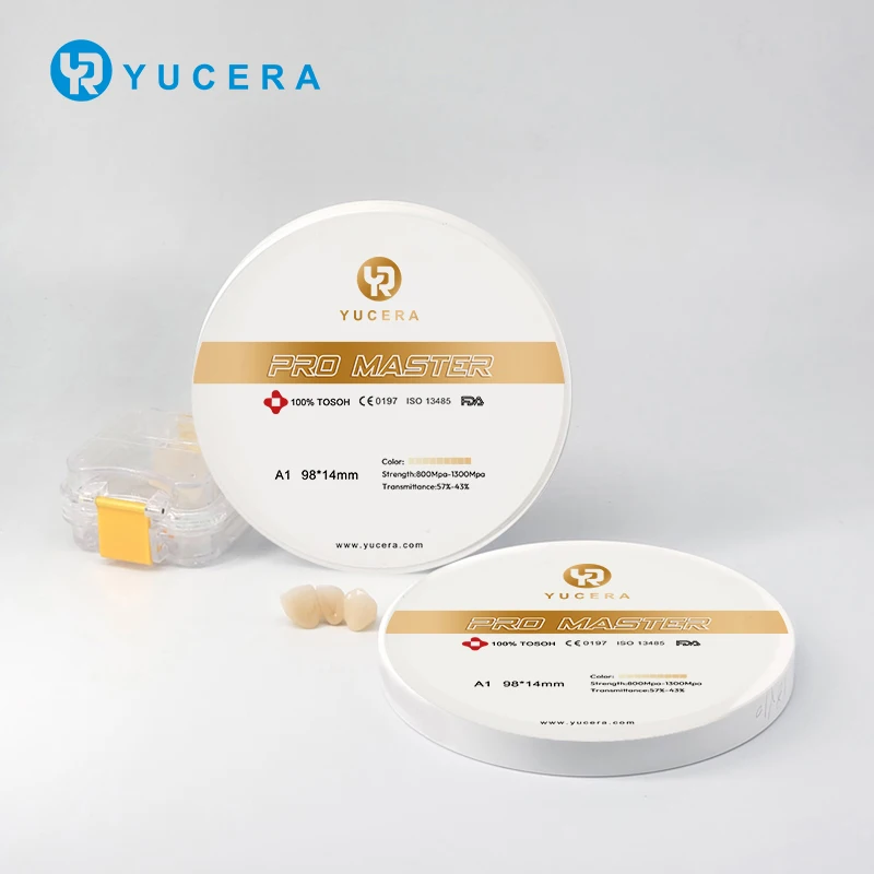 100% TOSOH Powder Yucera-ProMaster Multilayer Zirconia Block CAD CAM Dental Materials for Dental Lab
