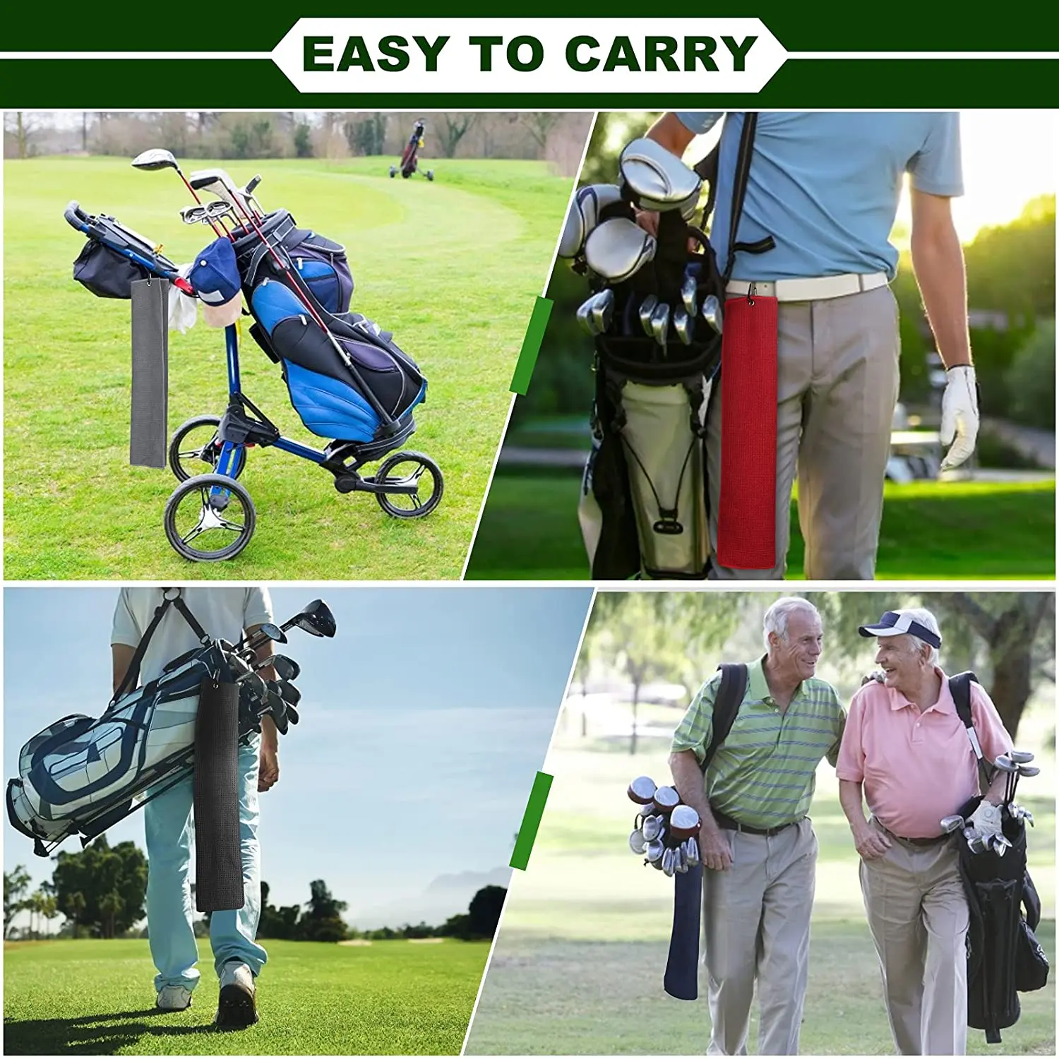 Customized Golf Accessory Set Microfiber Waffle Towel with Cleaner Brush and Divot Tool Jacquard Technique and Novelty Pattern manufacture