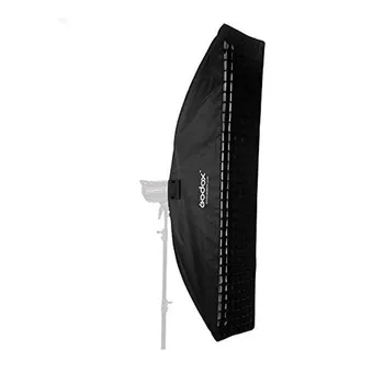 Portable Godox 35*140cm Strip Soft Box With Grid Bowens Mount for Flash Light Studio Professional Product Portrait Shooting