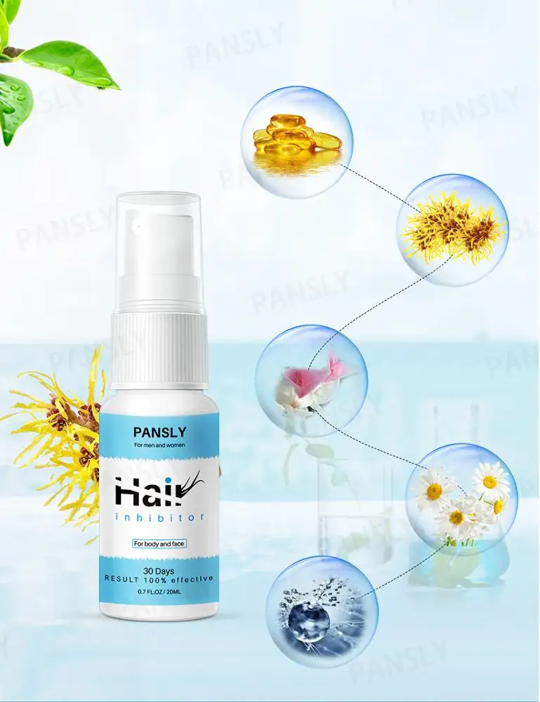 Спрей для ухода за волосами PANSLY, 30 дней, ингибитор роста волос в мягком корпусе