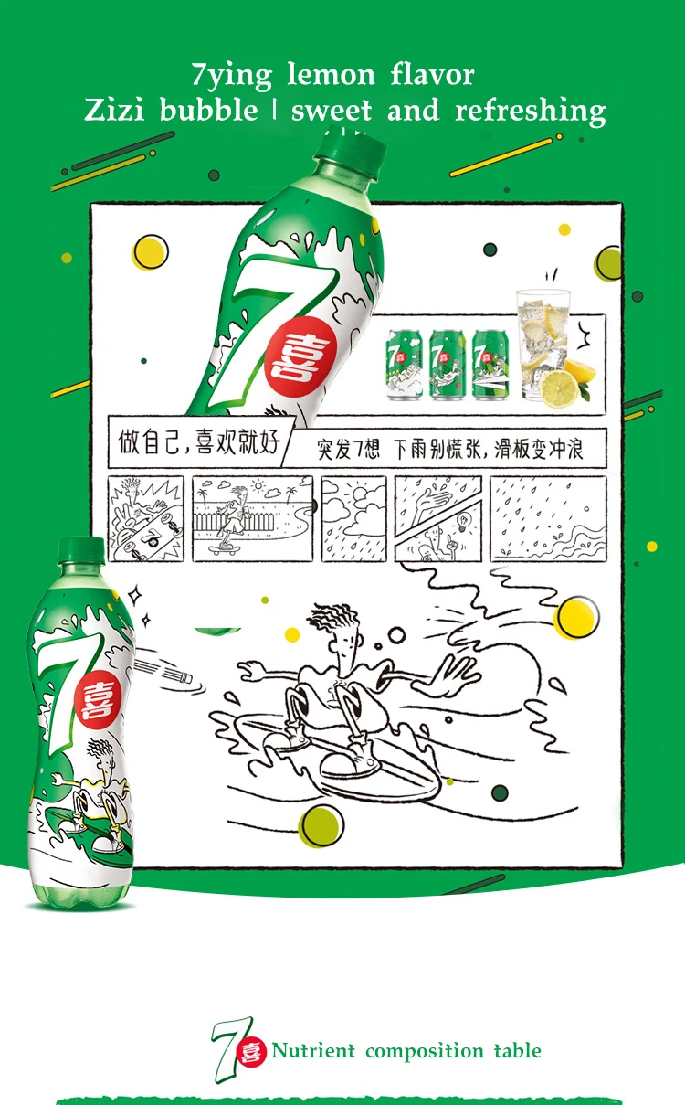 Exotic Drink 7up Soft Drink 600ml Grapefruit/lemon Flavor Soda Beverage Carbonated Soft Drink