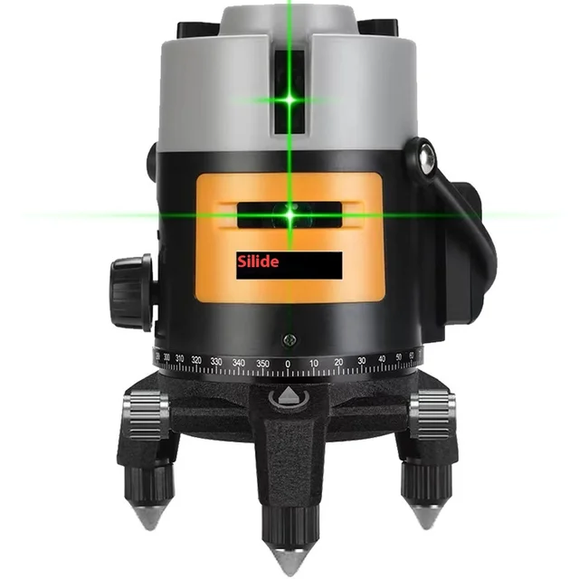 High-Precision Outdoor Automatic Levelling 3D Laser Level Strong Light Fine Green Blue Line for DIY Industrial Projects