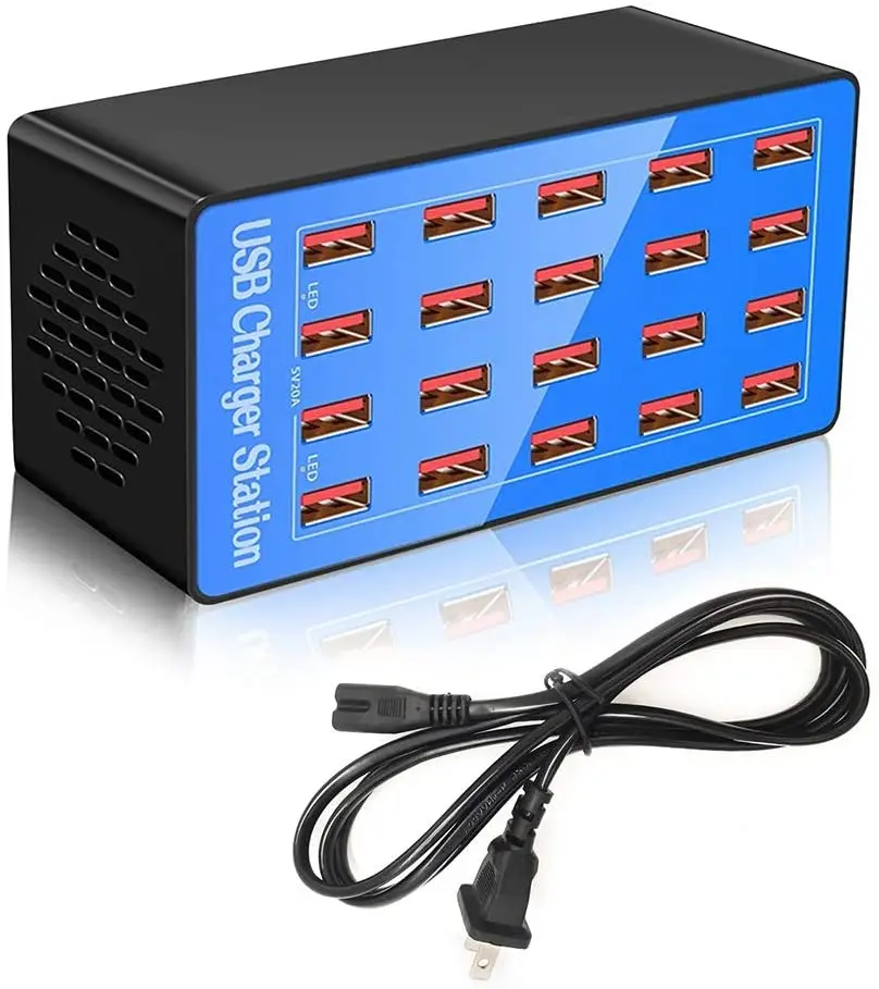20 Port Usb Charger Station 100w 20a Charging Station Multi Ports For  Smartphones Tablets - Buy Universal Multi Port Usb Charger,Usb Charger  Station,Tablet Pc 20 Usb Port Product on 