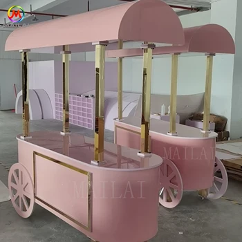 Wholesale Customized Baby Shower Candy Bar Cart Food Carts Party Decoration For Wedding