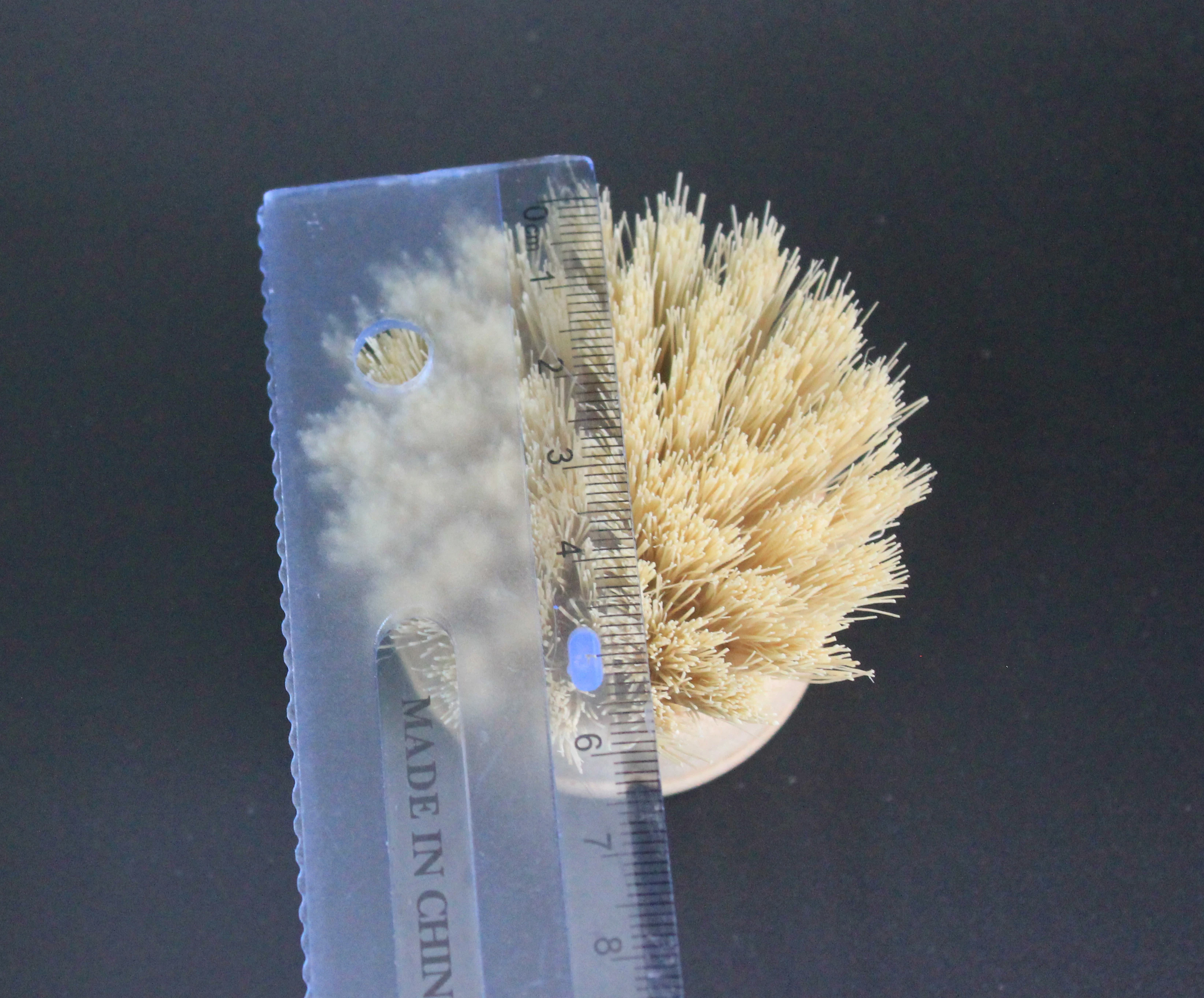 Щетка для чистки бамбука деревянная пляжная щетка отшлифованная головка с tampico волокном 100% recyle и nature