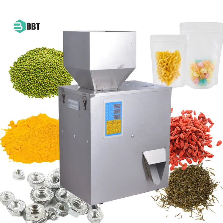 Semi Automatic Desktop Coffee Beans Flour Rice Particle Filling Machine Tea Powder Dispenser