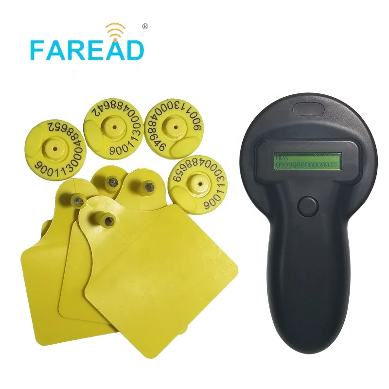 FDX-B/FDX-A Pet Microchip Scanner Low Frequency Handheld RFID  Reader ABS Material Animal Chip Dog RFID Tag Reader