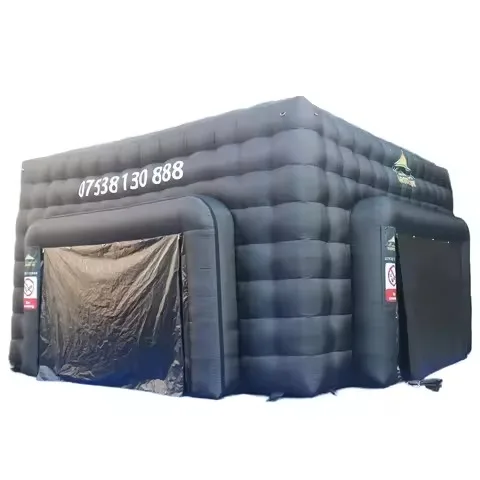 Custom Inflatable Large Cube Party Tent with LED for Backyard Birthday & School Event Rentals