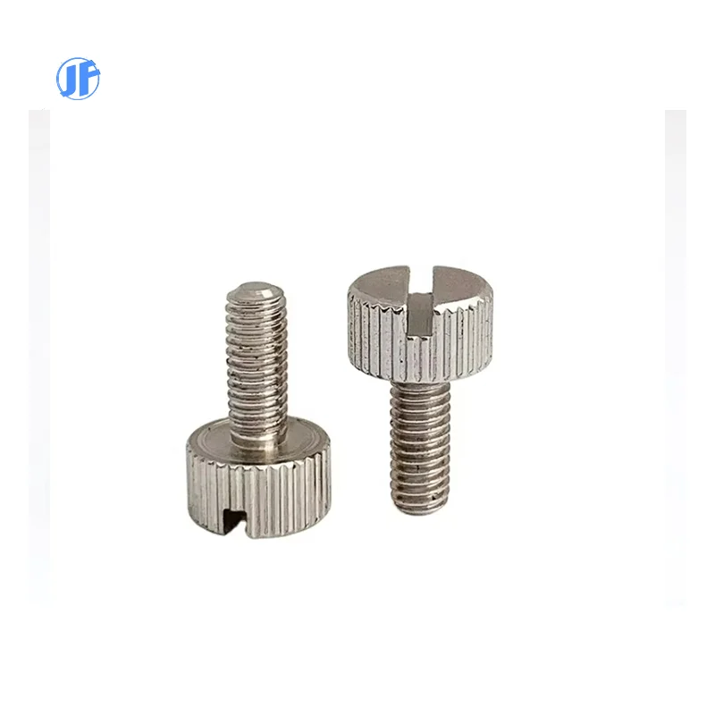 High Precision M2-M10 Knurled Thumb Screw Black Aluminum Zinc Stainless Steel-Inch Measurement System Including Titanium Plastic
