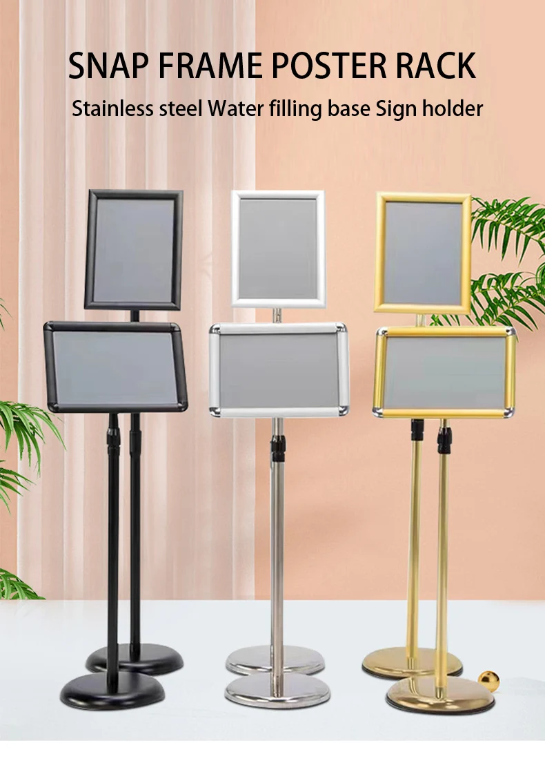 Factory Direct Sale Floor Standing Poster Display Rack Height