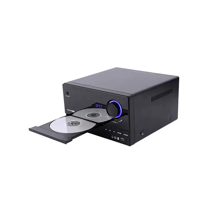 Classical Black Home Theater cd Player HI-FI System FM Radio Remote Control BT CD Player