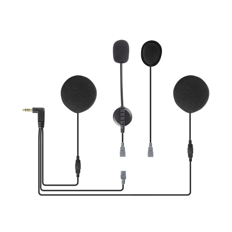 EJEAS Universal Motorcycle Intercom Accessories Referee Intercom Accessories Clip Type-c 3.5mm Earphones Shoulder Strap Box