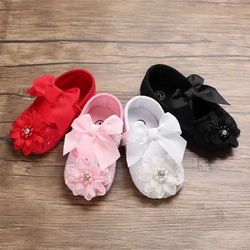 2021 New Spring and Autumn 0-1 Year Old Baby Girl Soft-soled Non-slip Princess Toddler Shoes