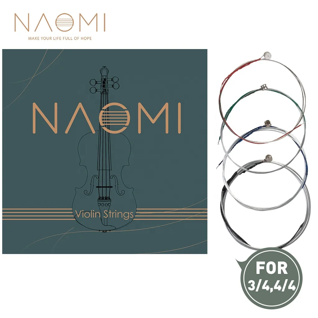 Naomi Violin Strings 4/4 & 3/4 Set High Quality Violin Strings Steel