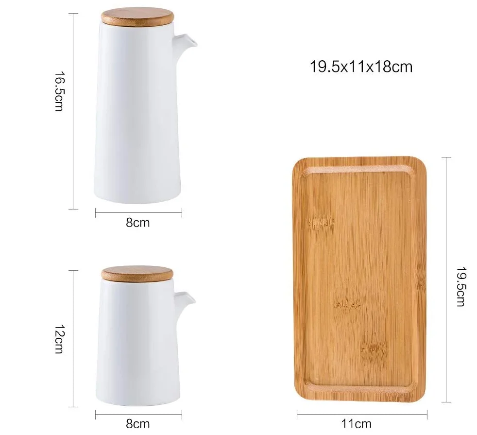 Dispenser Olio E Aceto 310ml | Bottiglia Anti-Goccia In Acrilico | Per Cucina E Ristorante - Foto 4