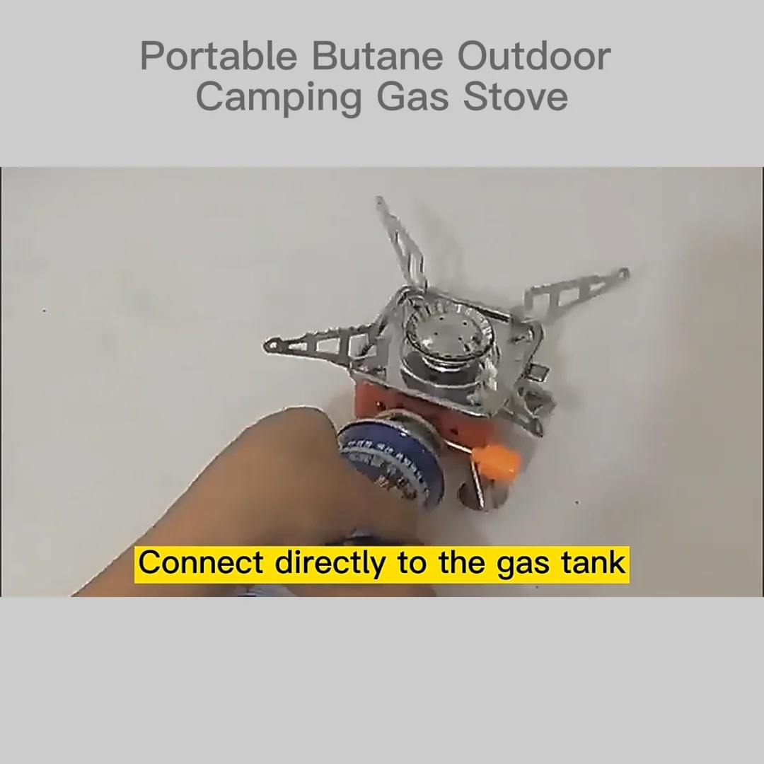 Stainless Steel Portable Camping Stove Mini Butaneportable Gas Stove