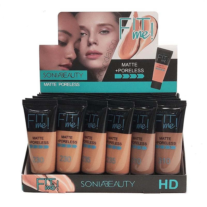 Wholesale Full Coverage Dark Waterproof Matte Face Makeup Foundation