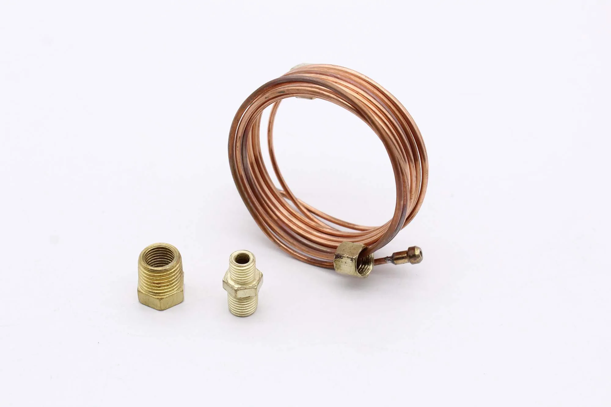 Mechanical Oil Pressure Gauge 72" Inch Copper Line Tubing Install Kit W