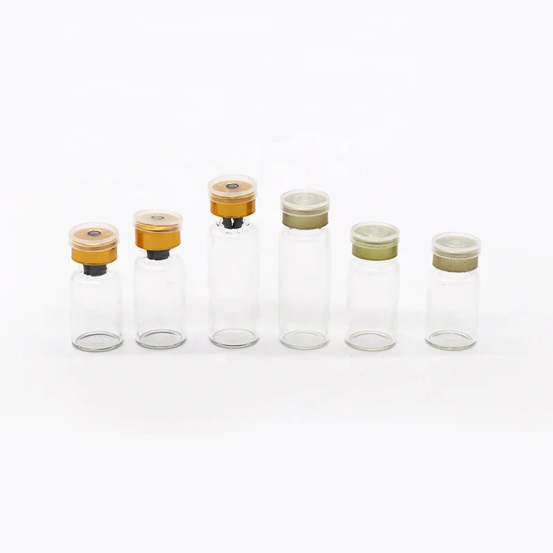 High Quality Airtight 1ml 2ml 5ml 10ml Sterile Glass Vial With Aluminum Cap Bottle for Injection