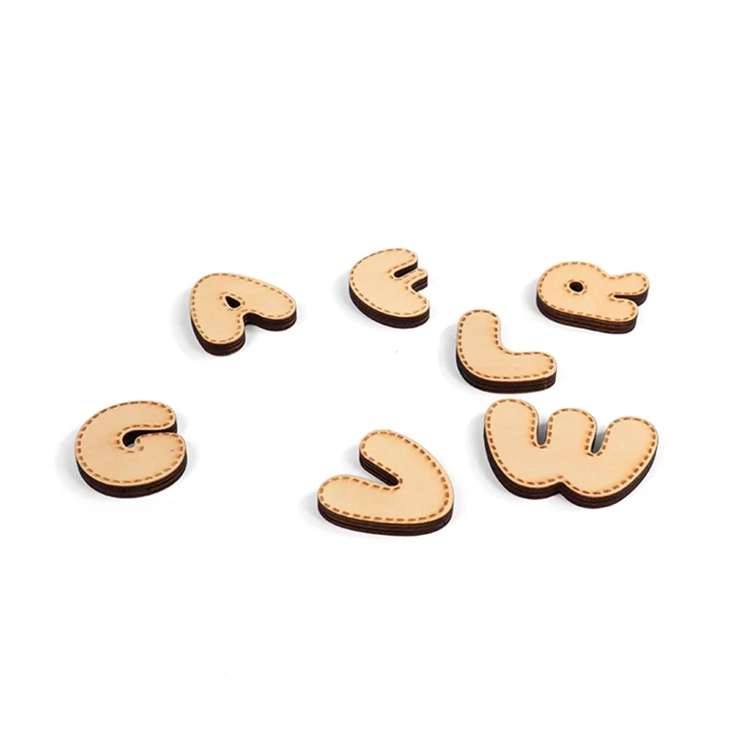 Laser Cut Custom Wooden Alphabet Puzzle Letter Jigsaw Tablebase  Early Educational DIY Toys  Wooden Letters Alphabet Craft