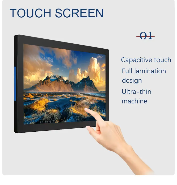 13.3inch Poe Power Supply Indoor Lcd Advertising Display Android Touch Smart Digital Signage Player