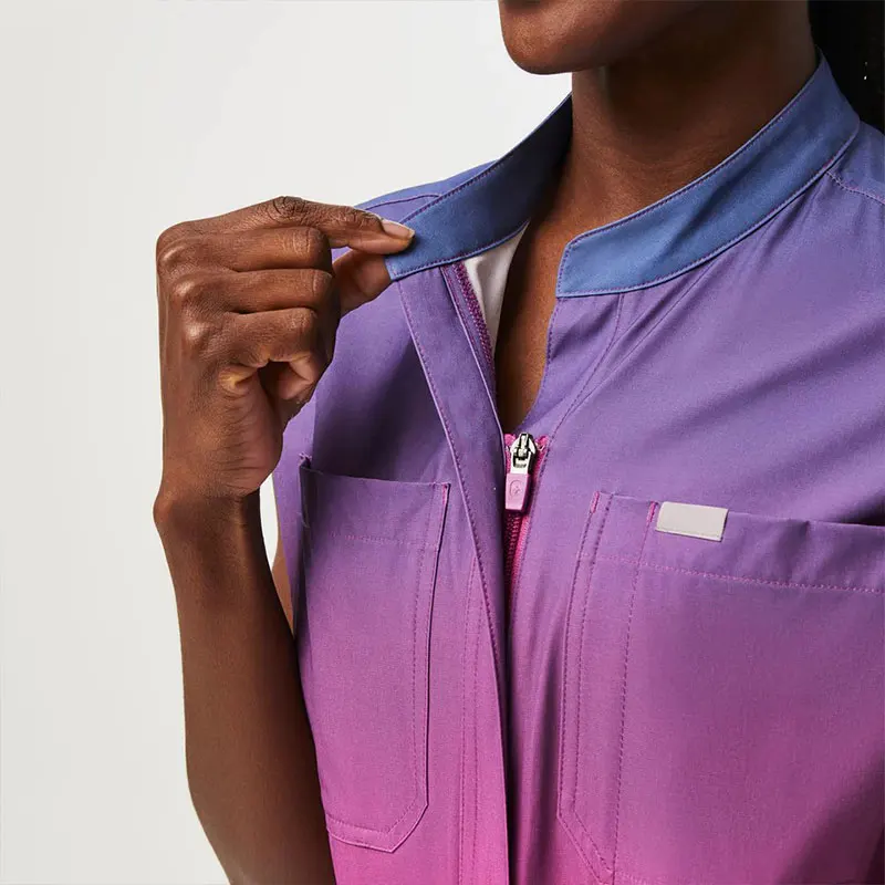 Bestex Customize One Piece Zipper Nursing Scrubs Uniform Jumpsuit Nurse