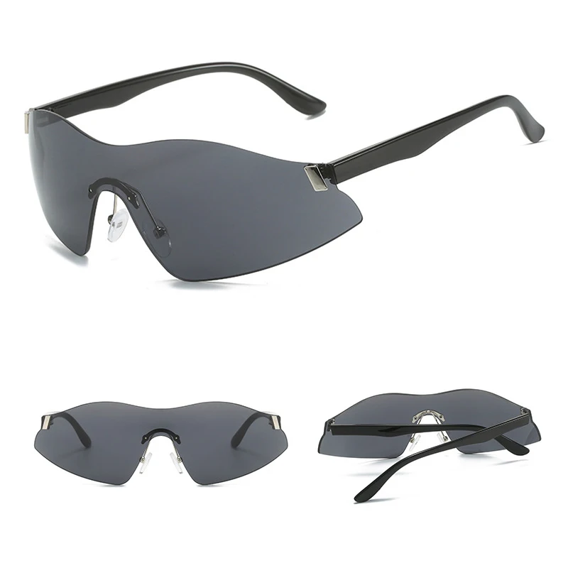 DL LUNETTES Steampunk One Piece Y2k Sport Lunettes de Soleil Hip