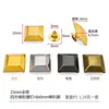 15mm iron square trapezoidal rivet with a set of 8x6mm flared feet