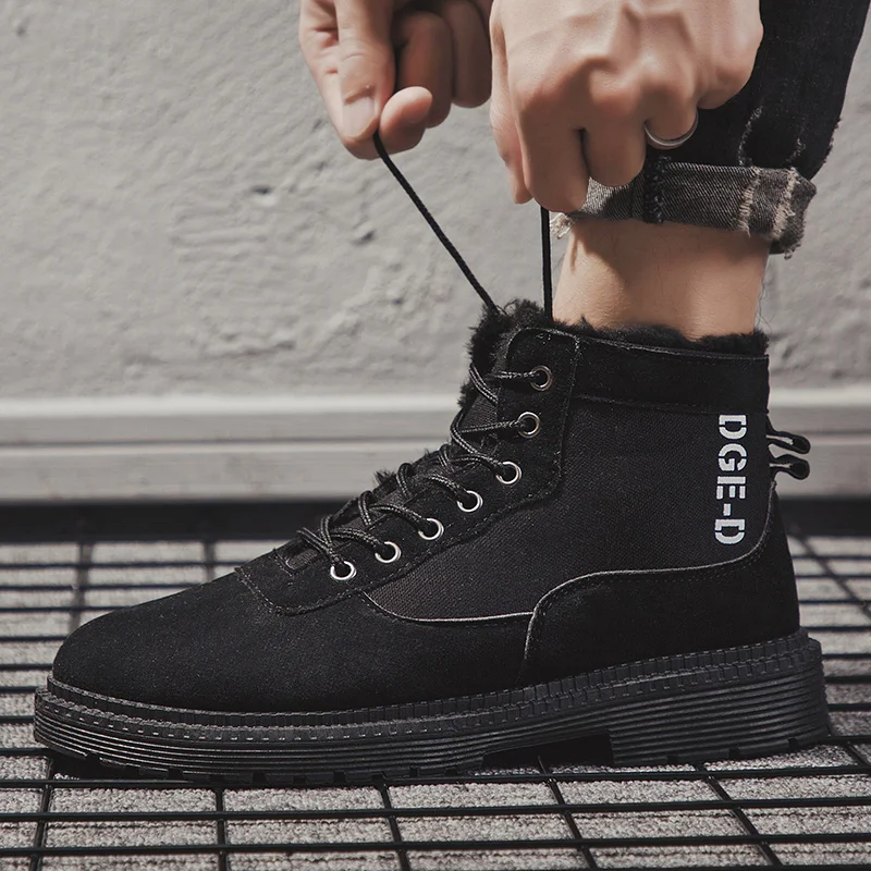 Производитель мужской обуви, поставщик сапог, взрослая обувь, повседневная черная Красивая защитная обувь, согревающая зимняя обувь для мужчин