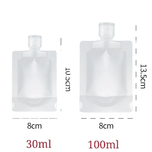 Small Travel Hand Liquid Detergent Foam Soap Dispenser Water Packaging Bag for Shampoo Custom Printed Plastic Refill Spout Pouch