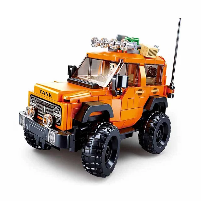 Sluban Building Block Toys Morden Military B1013 T300 Tank SUV 302PCS Bricks Off-road Vehicle Compatible With Leading Brands