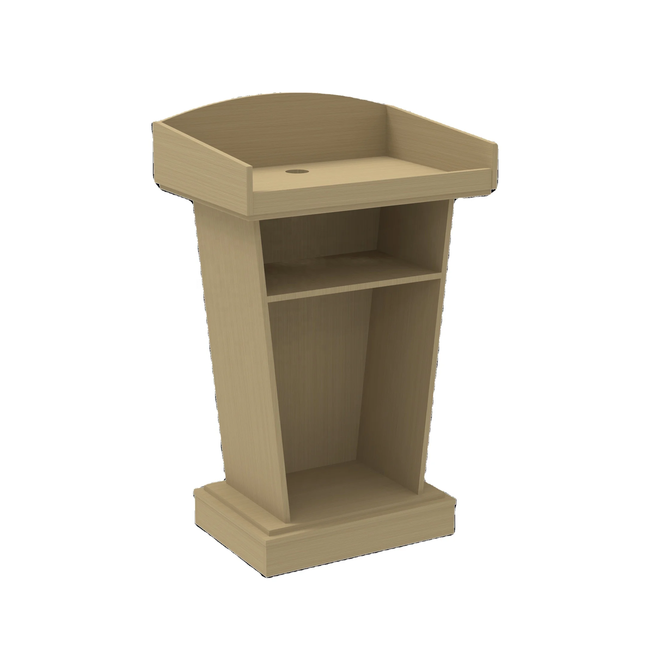 Modern Wood Pulpit Podium Stand For Church School Cheap Lectern Podium ...