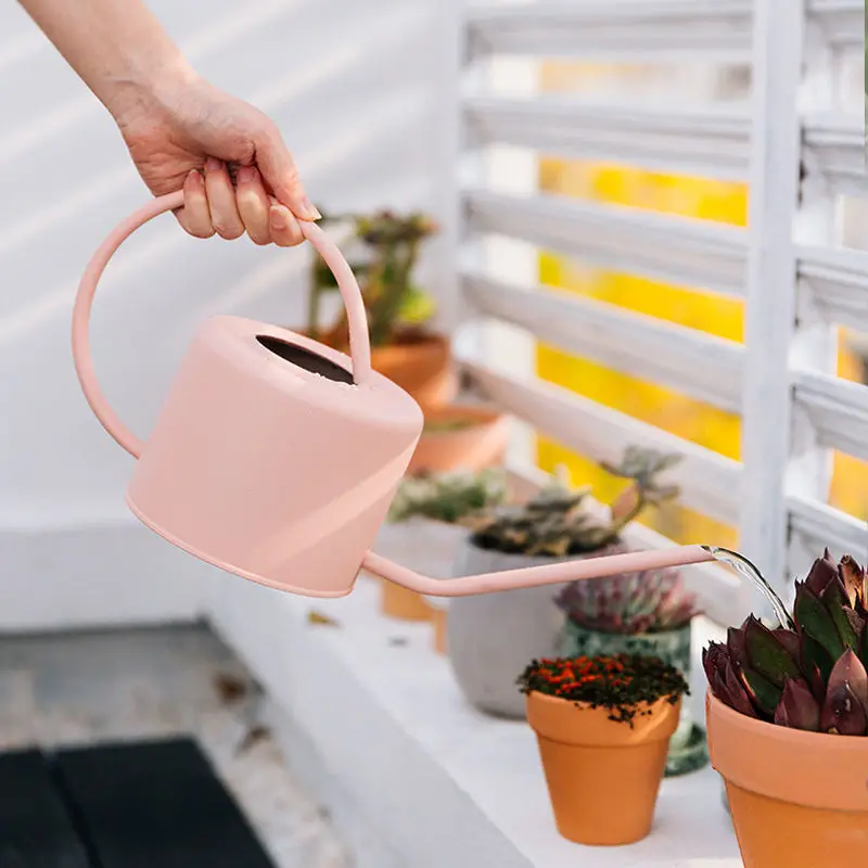 1,3 л белая нержавеющая сталь для помещений скандинавский сад с длинной шеей маленькая металлическая банка для полива оптом