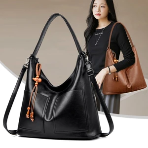 Top High Capacity Multilayer Ladies Vintage Shoulder Handbags Stylish Women Soft Crossbody Bags Chains 2026