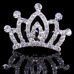 Wholesale Luxury Full Rhinestones Kids Hair Accessories Set Fashion Style King Crown Door Gift