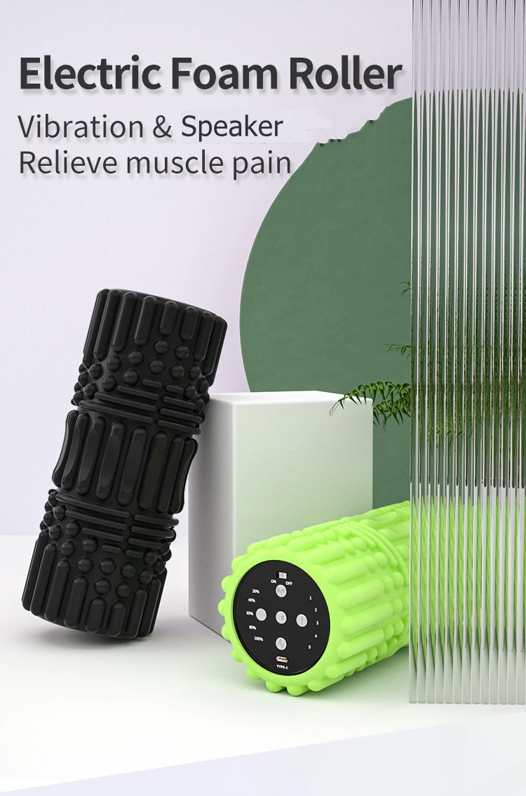 Fitness Electric Yoga Roller Massage EVA/PU Vibrating Foam Rolle