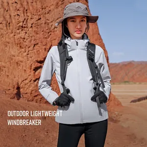 Pelliot 2026 New Design Women Water Repellent Sport Outdoor Polyester Windbreaker Hooded  Windproof Jacket