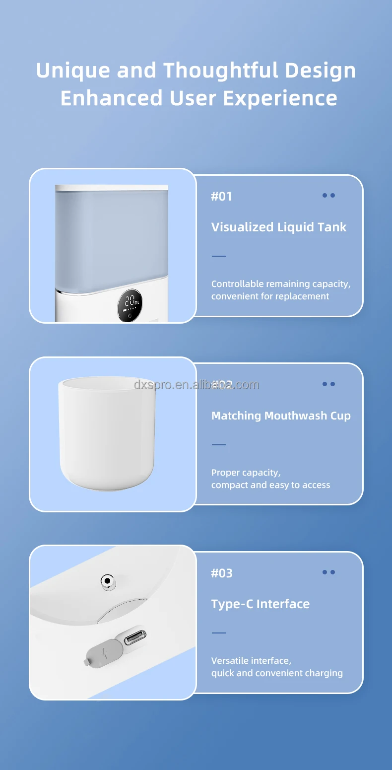 No Trace Back Glue Wall Mounted 500ml Large Capacity Mouthwash