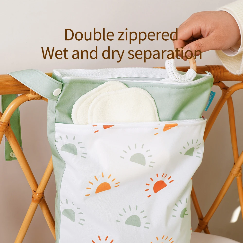 Happyflute Waterproof Wet Bag Reusable Nappy Bag Baby Swimming