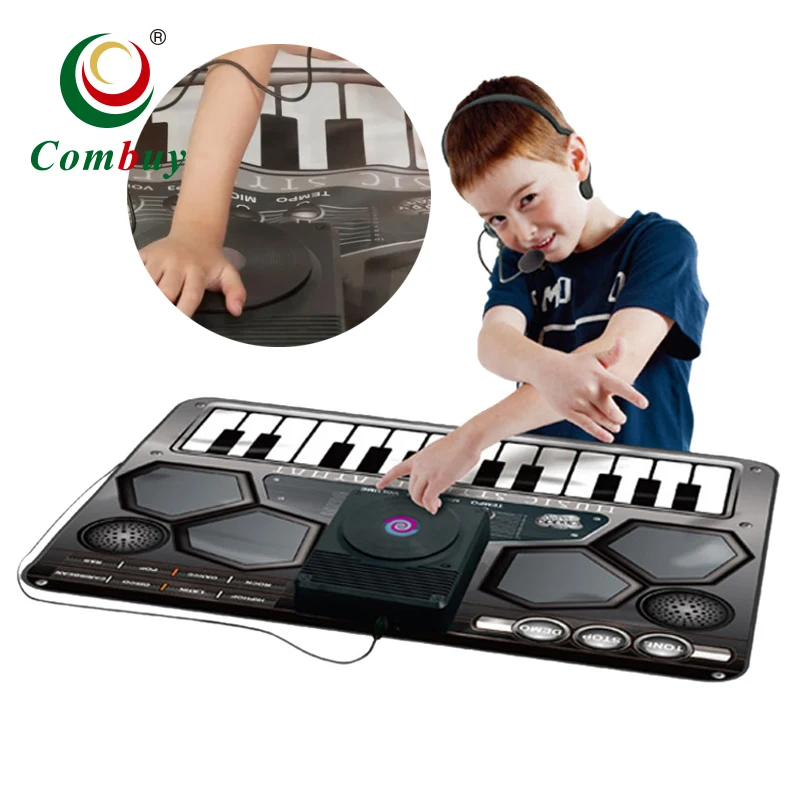 ダンシングプレイマット電子音楽ピアノDJキーボードプレイマット