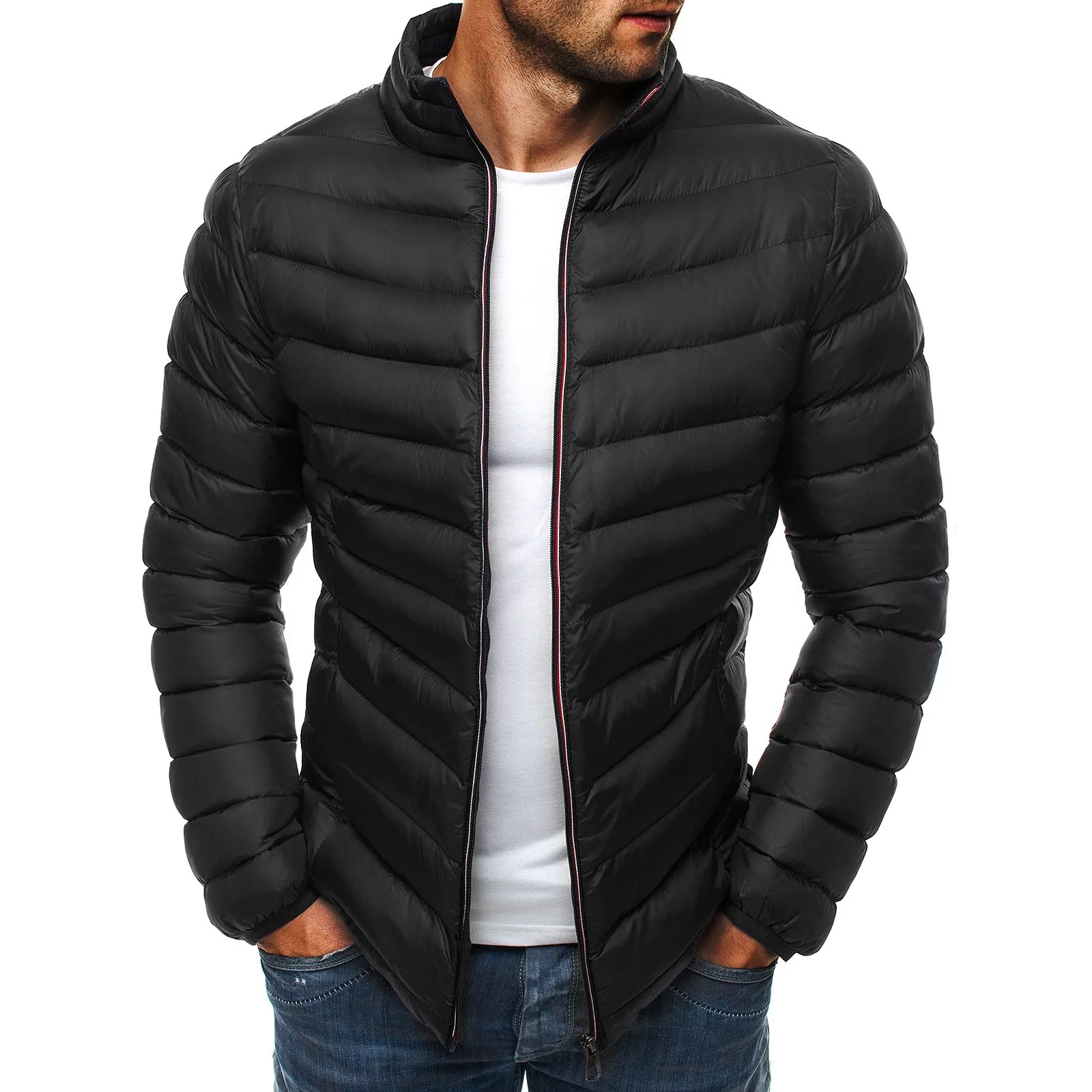 Fashion Men Winter Parkas Hooded Casual Warm Coat Jacket Streetwear ...