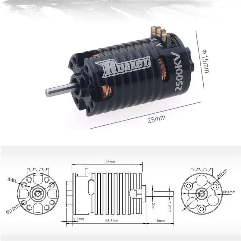 ロケットMINI 1410 2500KV 3500KV 5500KV 7500KV 9500KV ブラシレス