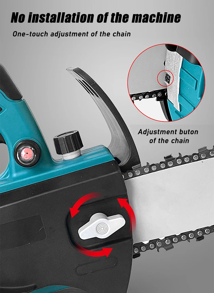 8 Inch Electric Handheld Cordless Mini Chainsaw With Rechargeable Battery