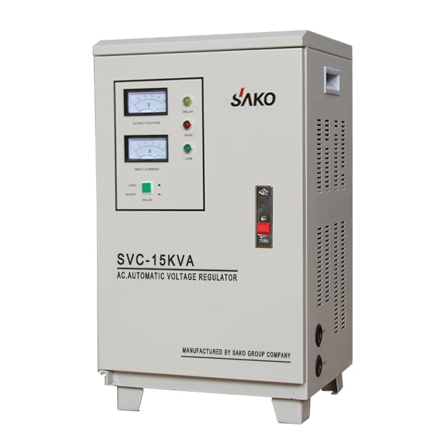 Servo Motor 10000 Watt Automatic Voltage Stabilizer 220V AC Voltage Regulator