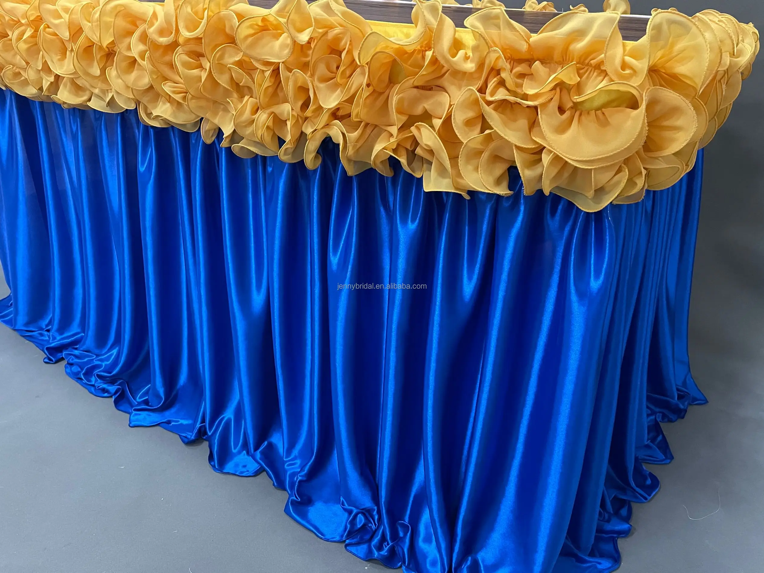 Tc005c Wedding Table Skirting Designs Decorative Table Skirts Ice Silk