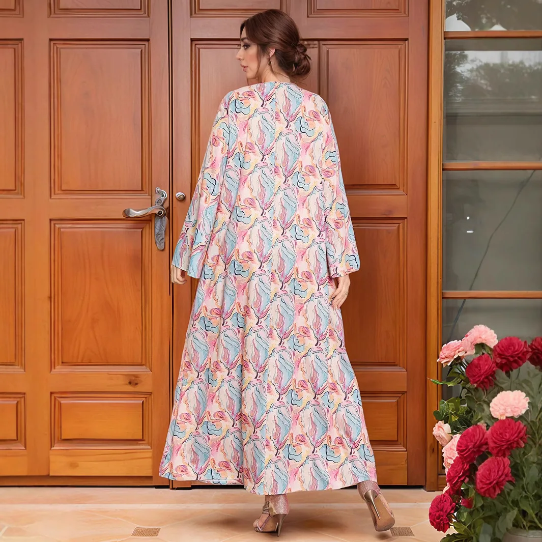 chinese dress ladies Women: Journey Loose Dress (Floral Embroidery)  ANAABU.CO