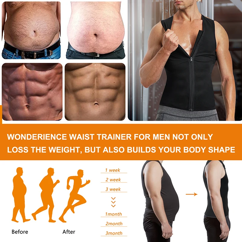Weight Loss Crazily Hot Sweating Sauna Vest Men Sauna Breathable